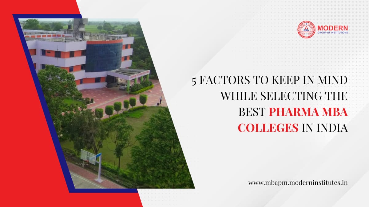 Best Pharma MBA Colleges In India